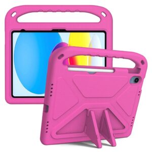 iPad A16 11" 2025/10.9" 2024 EVA Skal med kickstand & handtag - Rosa