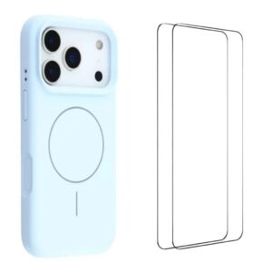 iPhone 18 Pro Max MagSafe Skal med 2 skärmskydd - Blå