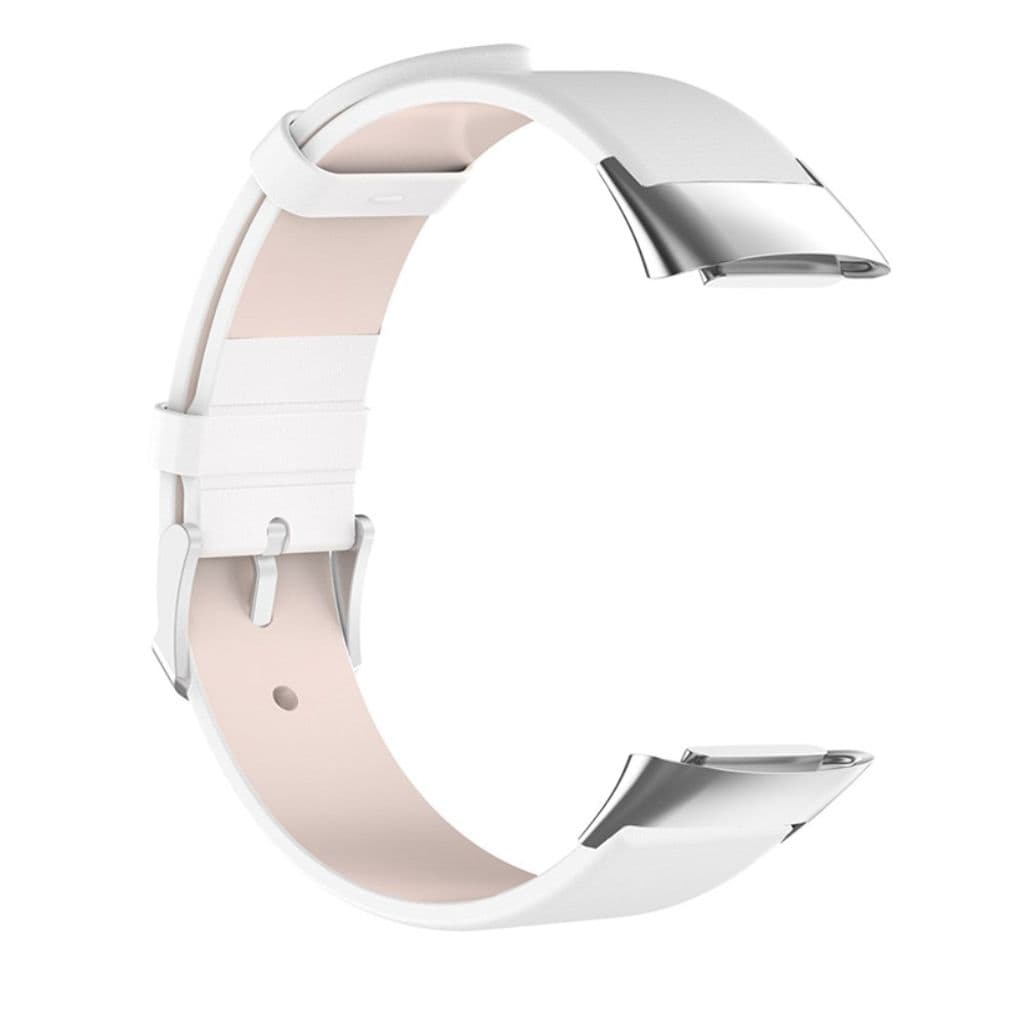 Fitbit Charge 6/5 Klockarmband i läder - Vit - Bild 3