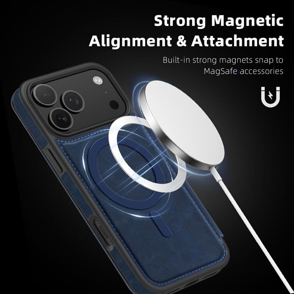 iPhone 17 Pro MagSafe Fodral med Kortfack - Blå - Bild 4
