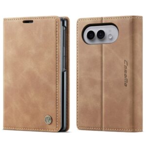 CASEME iPhone Duo Plånboksfodral i PU-läder - Brun