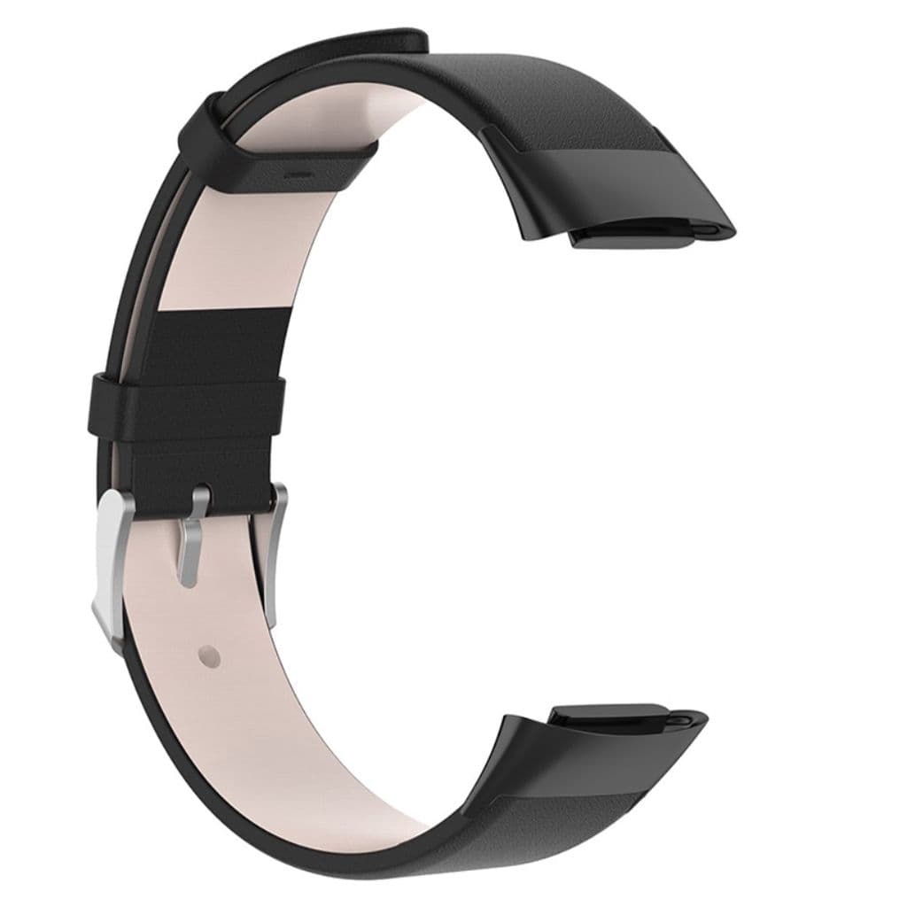 Fitbit Charge 6/5 Klockarmband i läder - Svart - Bild 3