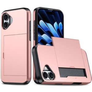 iPhone 16 Skal med kortplats - Roséguld