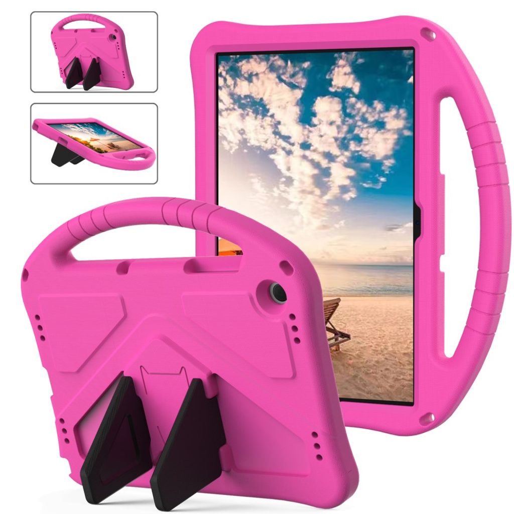Samsung Galaxy Tab A11 Plus / A9 Plus Skal med handgrepp - Rosa