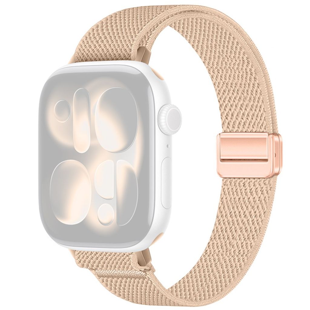 Apple Watch 42/41/40/38mm Smalt Nylonarmband - Beige