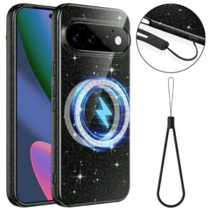 Google Pixel 11 Pro MagSafe Skal glitter - Svart