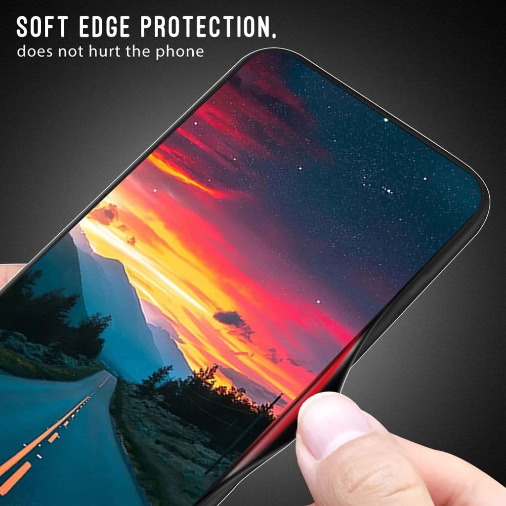 Samsung Galaxy A55 5G Fodral Härdat Glas + TPU Kolfibertextur – Babyblå - Bild 6