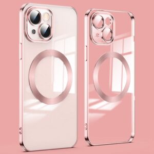 iPhone 14 Plus MagSafe Skal med Linsskydd - Roséguld