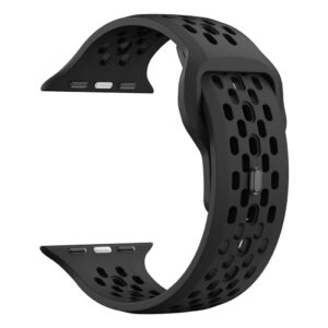 Apple Watch 42/44/46/49mm Armband Silikon - Svart