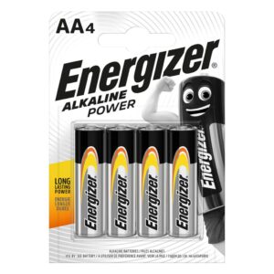 Energizer Alkaline Power AA-batteri LR6 4-pack