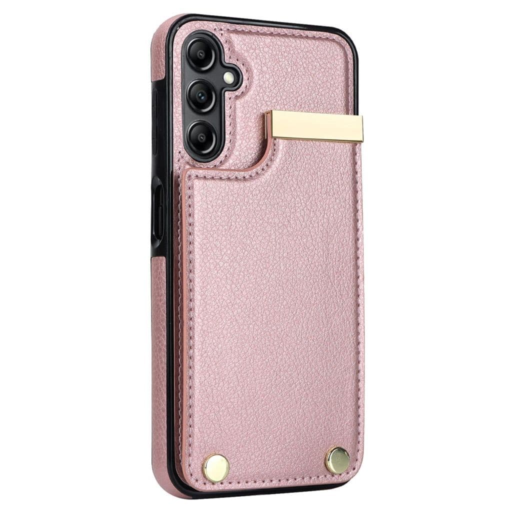 Samsung Galaxy A14 5G Skal med korthållare - Roséguld