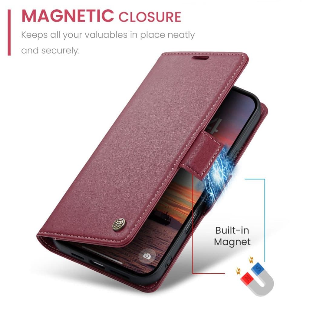 CASEME iPhone 17 Fodral med Kortfack - Röd - Bild 10