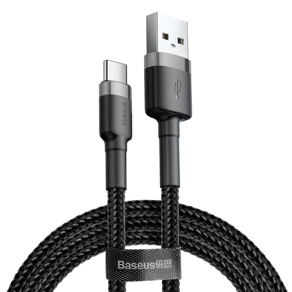 Baseus Cafule USB-A/USB-C kabel 1 m QC 3.0 - Svart-grå