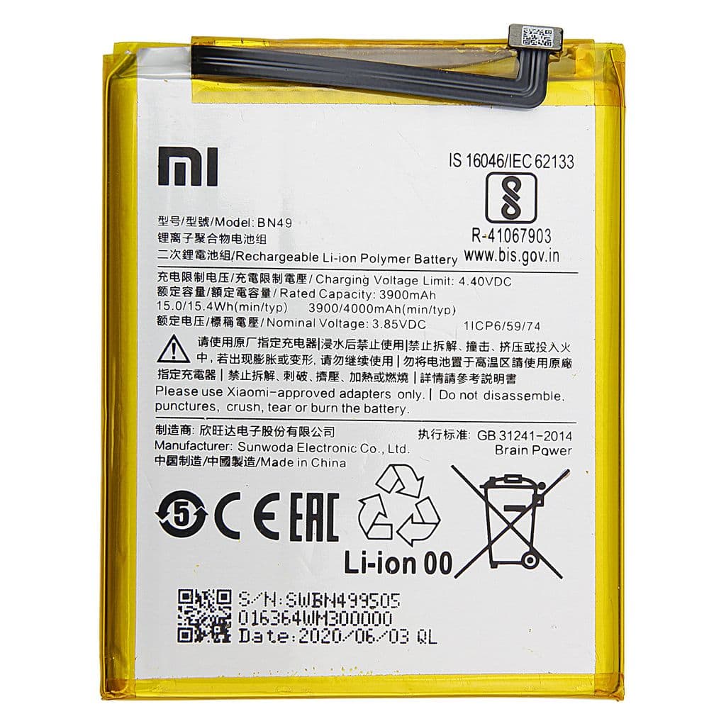 Xiaomi Redmi 7A Batteri BN49 Original