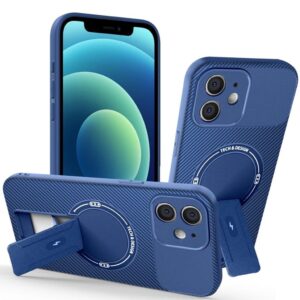 iPhone 12 Skal med Stativ - Blå