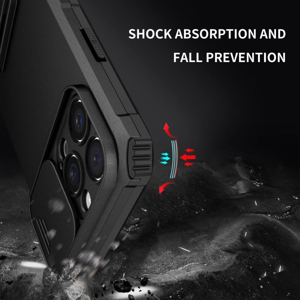iPhone 16 Pro Max Skal med kameraskydd - Svart - Bild 12