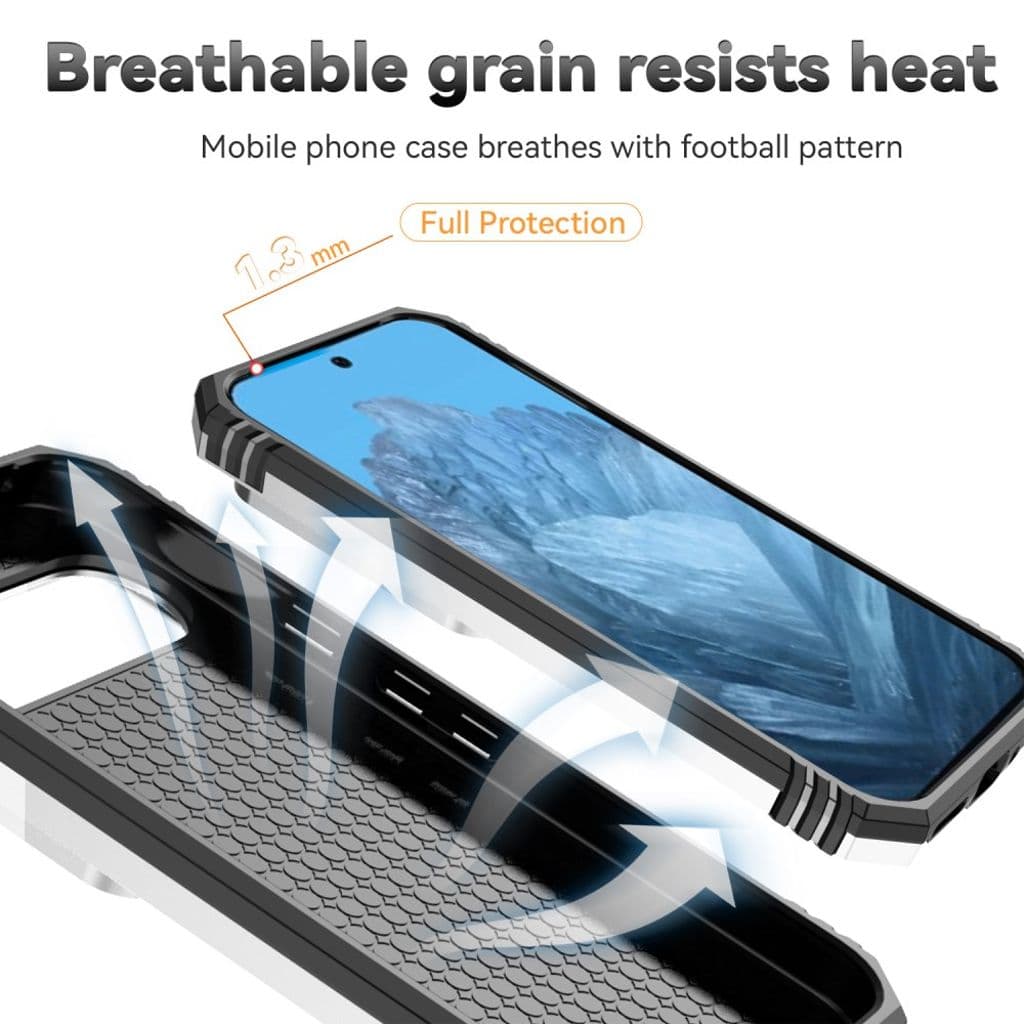 Google Pixel 10 Pro / 10 / 9 / 9 Pro Skal med Stativ - Silver - Bild 10