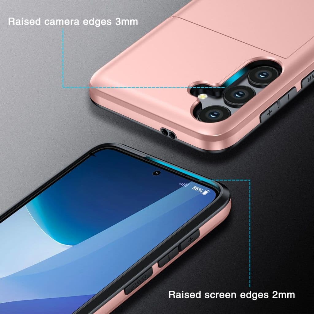 Samsung Galaxy S24 FE Skal med korthållare - Grå