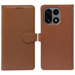 OnePlus 15 5G Plånboksfodral med 9 kortfack och ställ - Brun