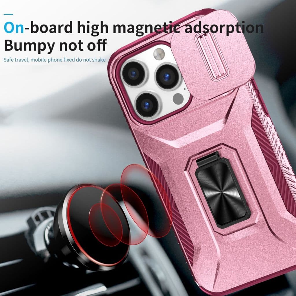 iPhone 14 Pro Skal Ringställ/Kameraskydd – Rosa - Bild 6