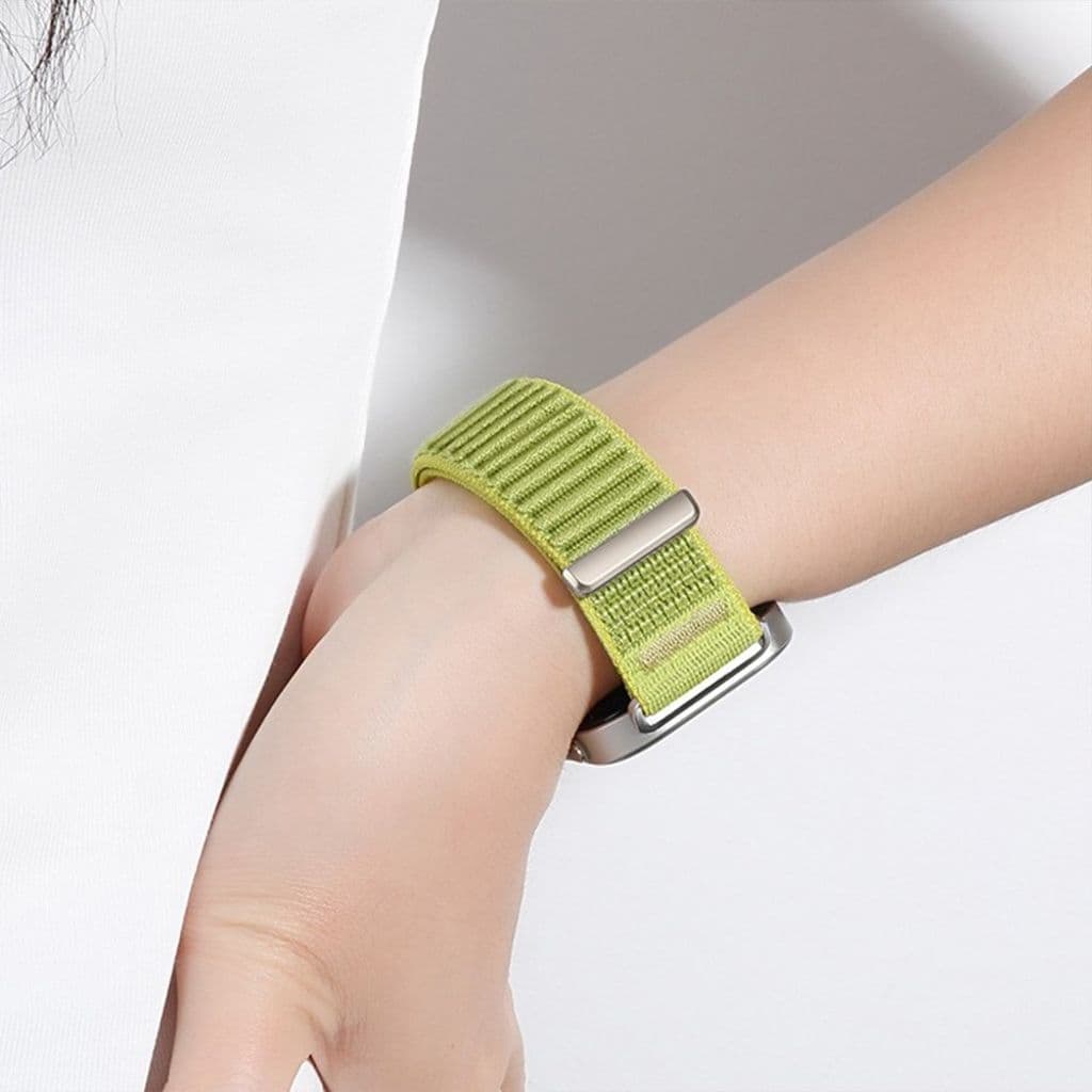 Google Pixel Watch 4 45 mm etc. Klockarmband i nylon - grönt - Bild 5