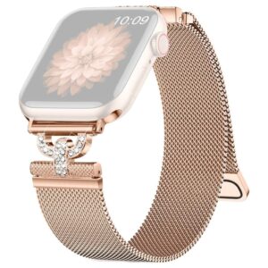 Apple Watch 38/40/41/42mm Milanese Klockarmband - Roséguld