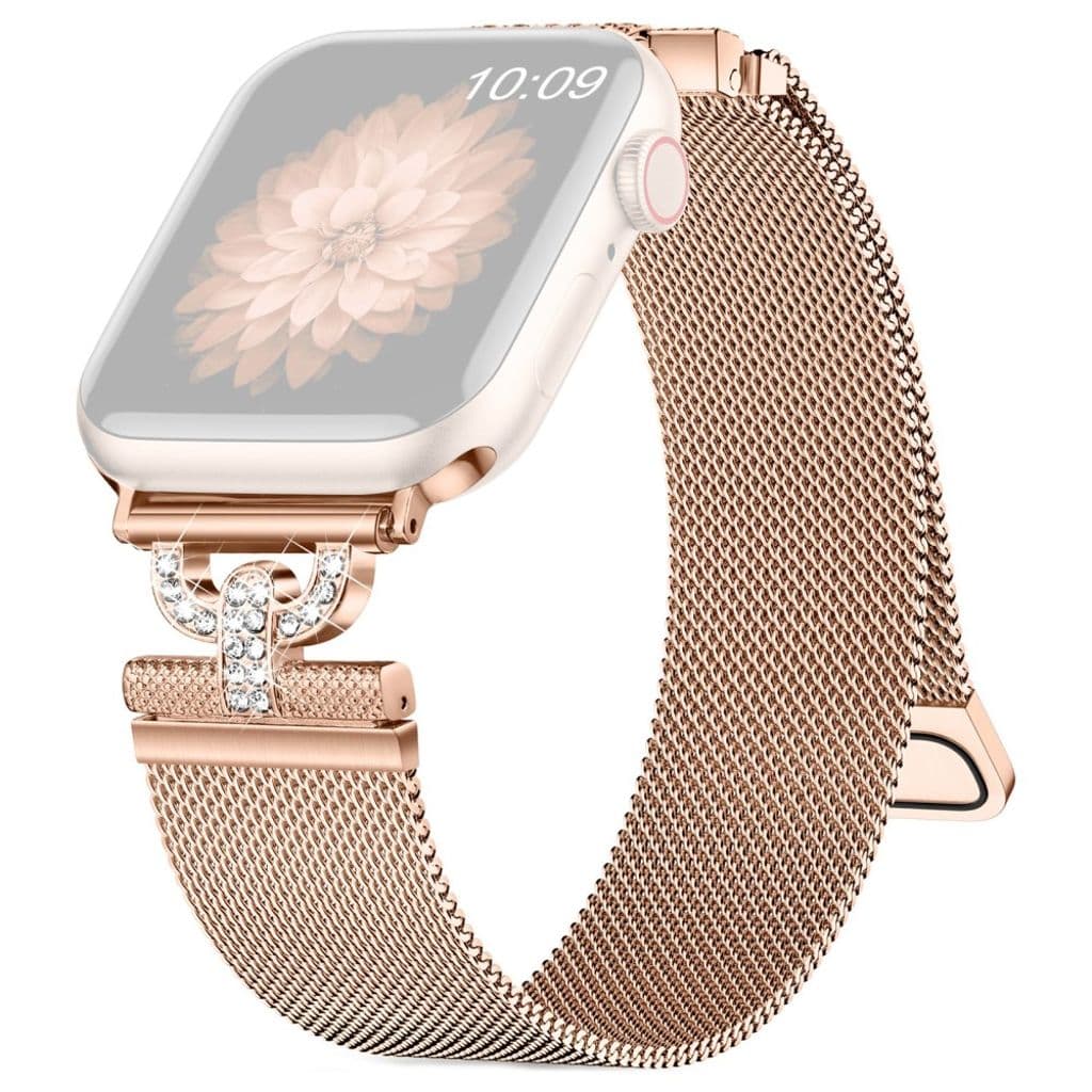 Apple Watch 38/40/41/42mm Milanese Klockarmband - Roséguld