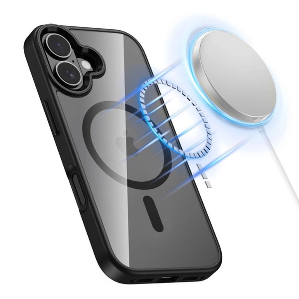 Tech-Protect MagMat MagSafe Skal till iPhone 17 - Svart/Transparent - Bild 4