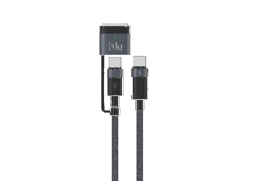 SiGN USB-C till USB-A + Magsafe3 laddningskabel, 240W - Bild 5