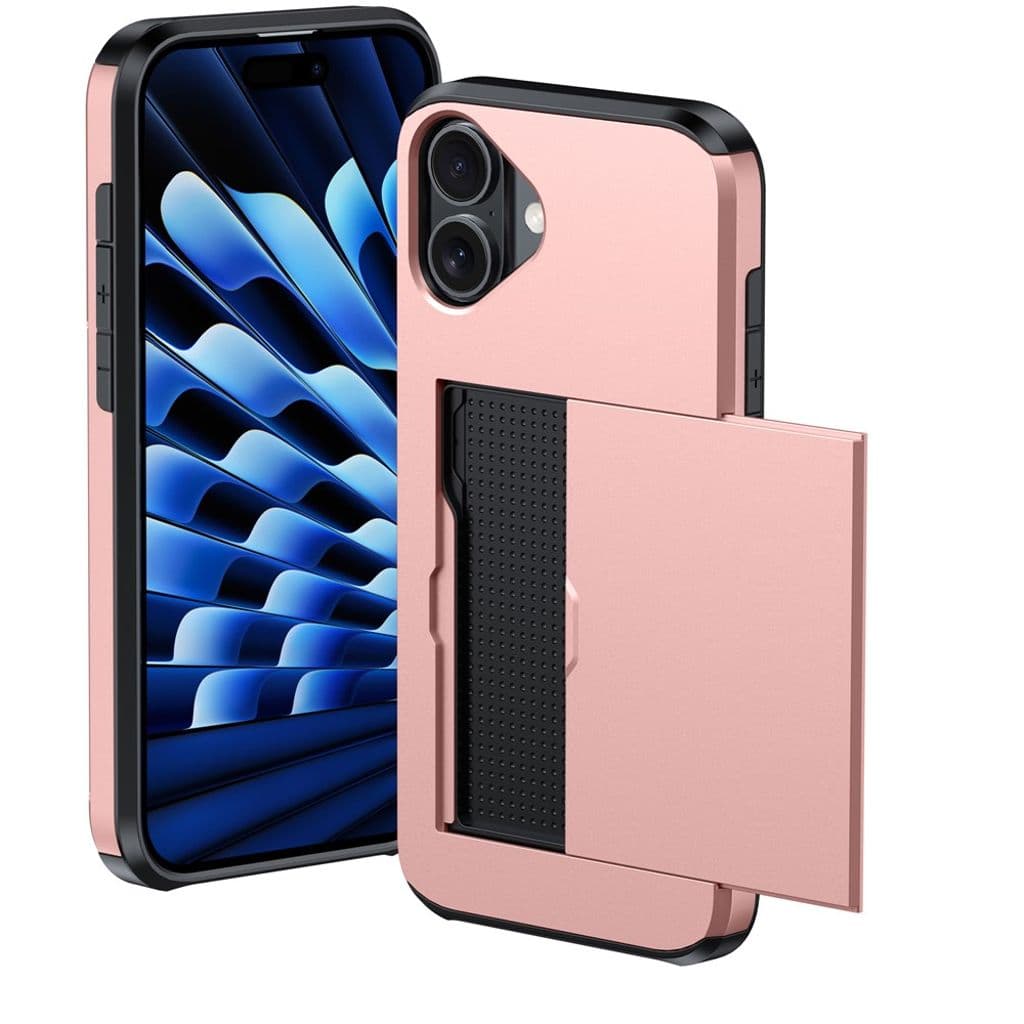 iPhone 17 Skal med kortfack - Roséguld - Bild 4