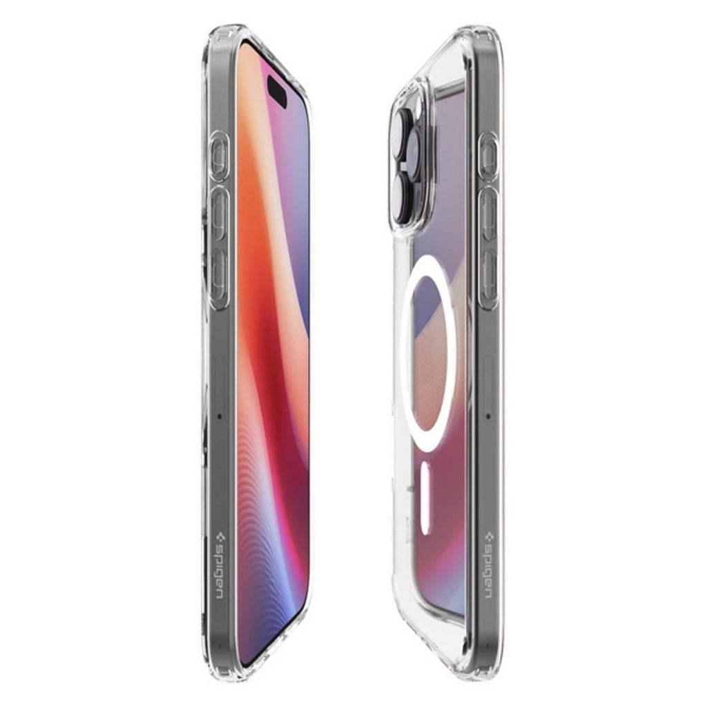 Spigen iPhone 16 Pro Ultra Hybrid MagSafe Skal - Transparent / Hvit - Bild 6