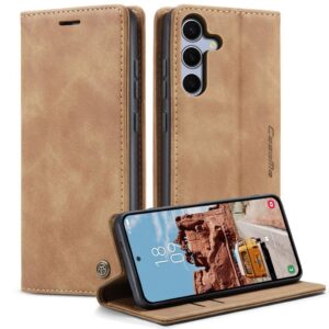CASEME Samsung Galaxy S25 FE Plånboksfodral med Kortfack - Brun