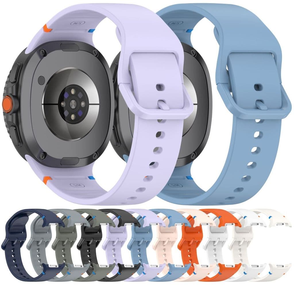 Klockarmband till Samsung Galaxy Watch8 Silicone Storlek L – Rosa - Bild 6