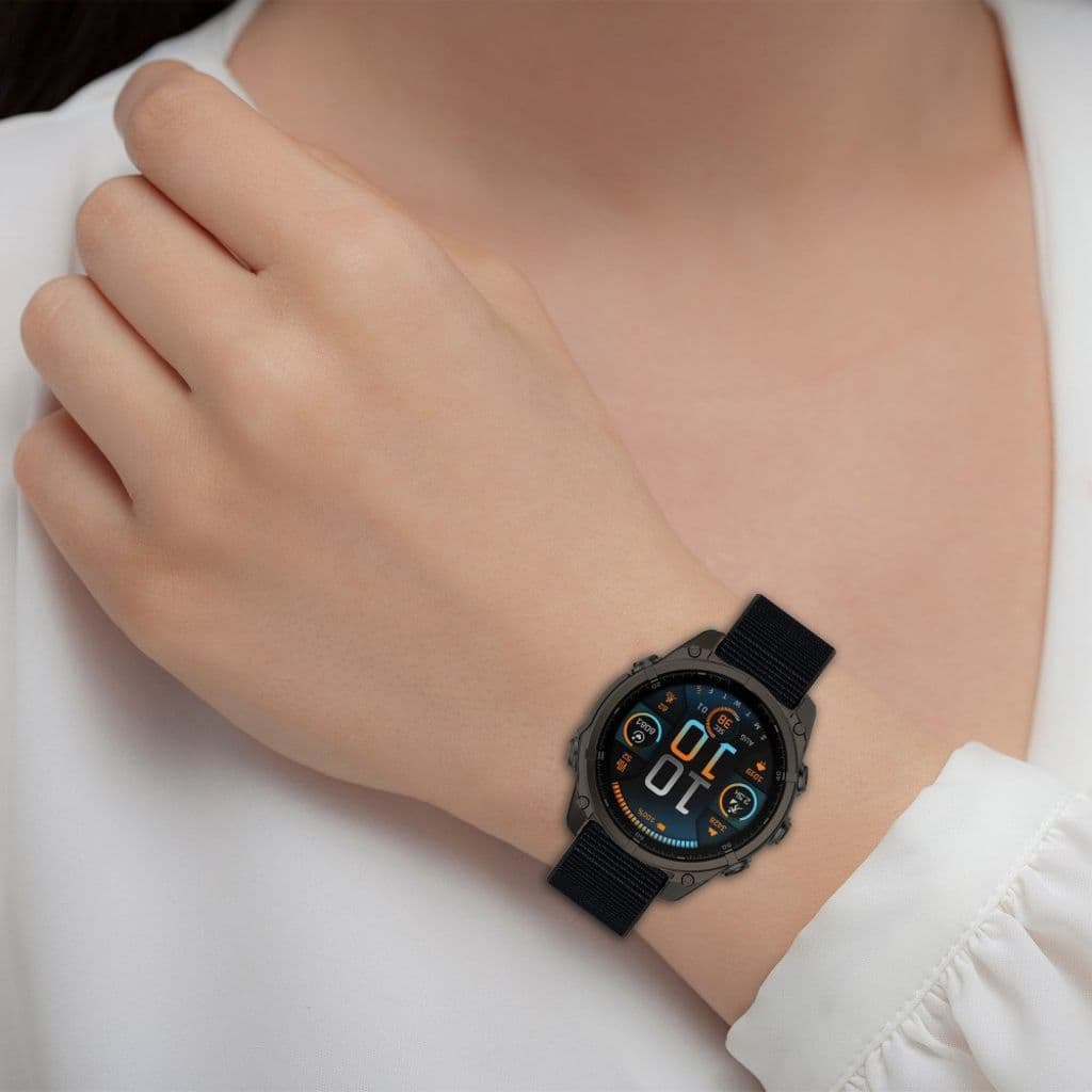 Garmin Fenix 8 47mm etc. Klockarmband i nylon - svart - Bild 8