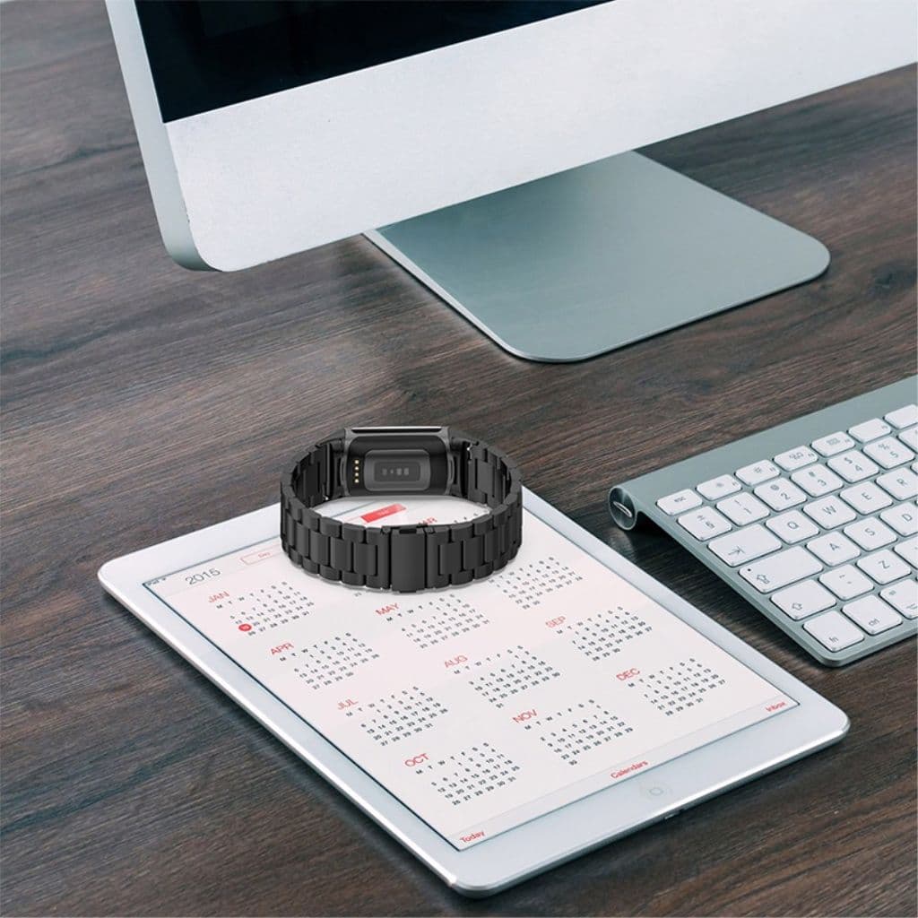 Fitbit Charge 6/5 Klockarmband i rostfritt stål - Guld - Bild 7