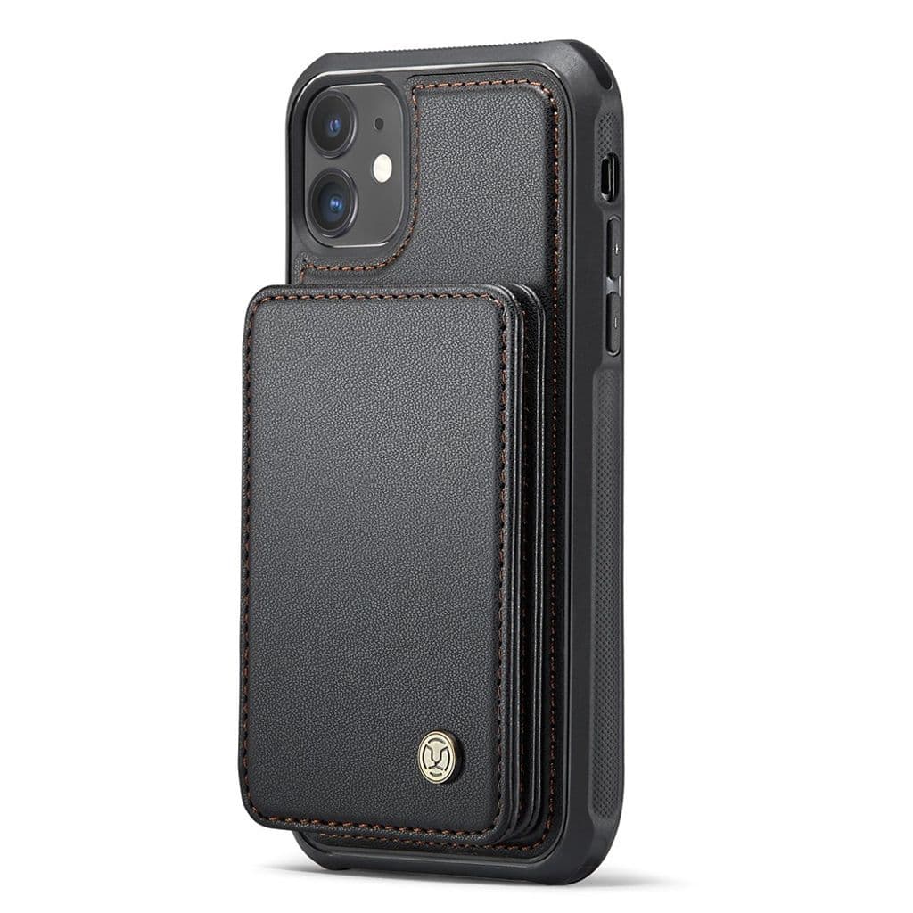 JEEHOOD iPhone 11 Skal med Magnetisk Korthållare – Svart - Bild 2