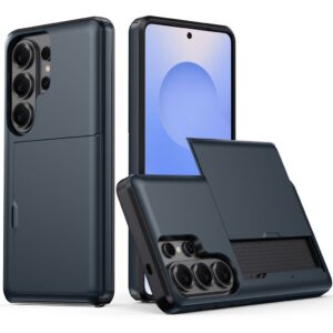 AMORUS Samsung Galaxy S26 Ultra Plånboksskal Korthållare - Mörkblå