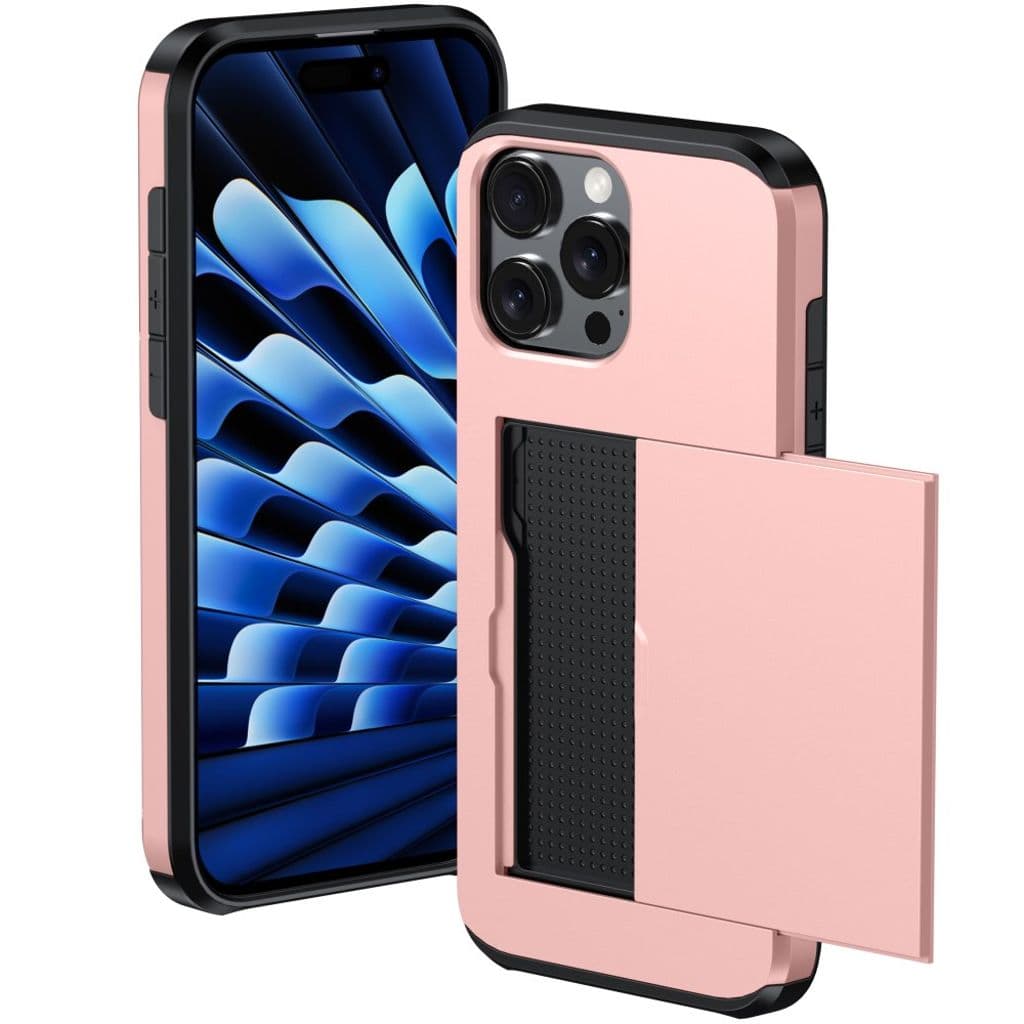 iPhone 16 Pro Skal med kortplats - Roséguld - Bild 2