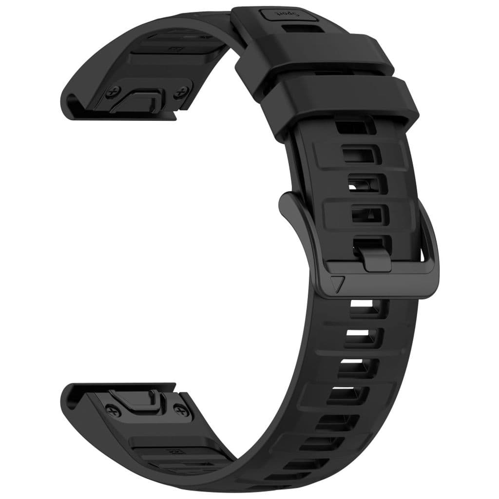 Garmin Fenix 8/Fenix E/Quatix 7 Pro m.fl. Klockarmband – Svart