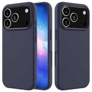 iPhone 17 Pro Silikonskal - Mörkblå