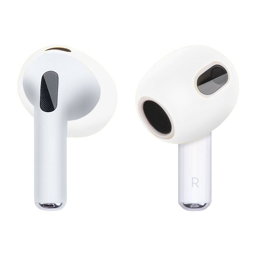 Apple AirPods 3 Silikonskydd för öronsnäckor - Transparent vit