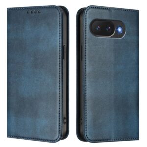 Google Pixel 10a Plånboksfodral i PU-läder med RFID-skydd - Blå