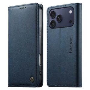 DIERFENG iPhone 18/17 Pro Max Plånboksfodral RFID - Blå