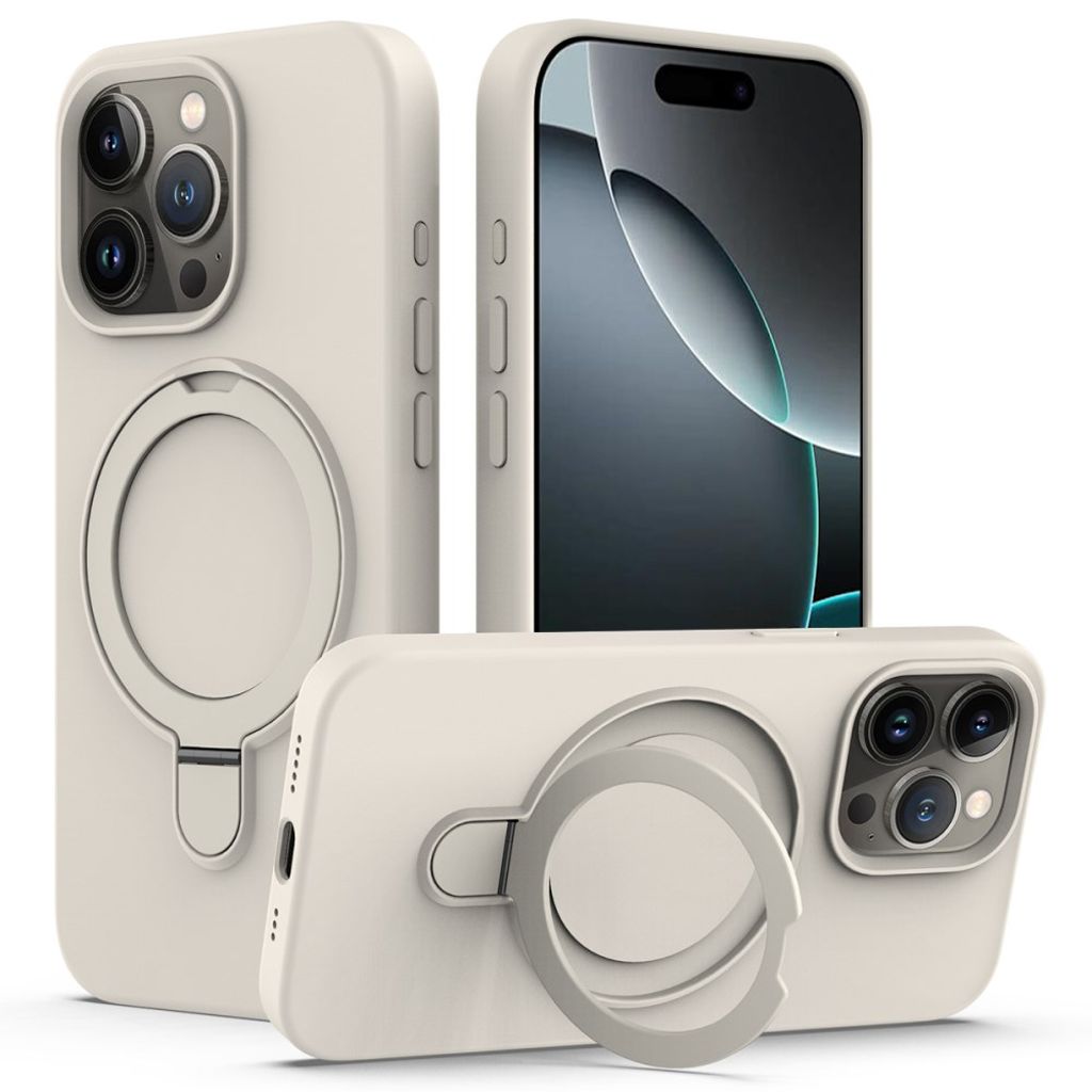 iPhone 16 Pro Max MagSafe Stativ Skal - Beige