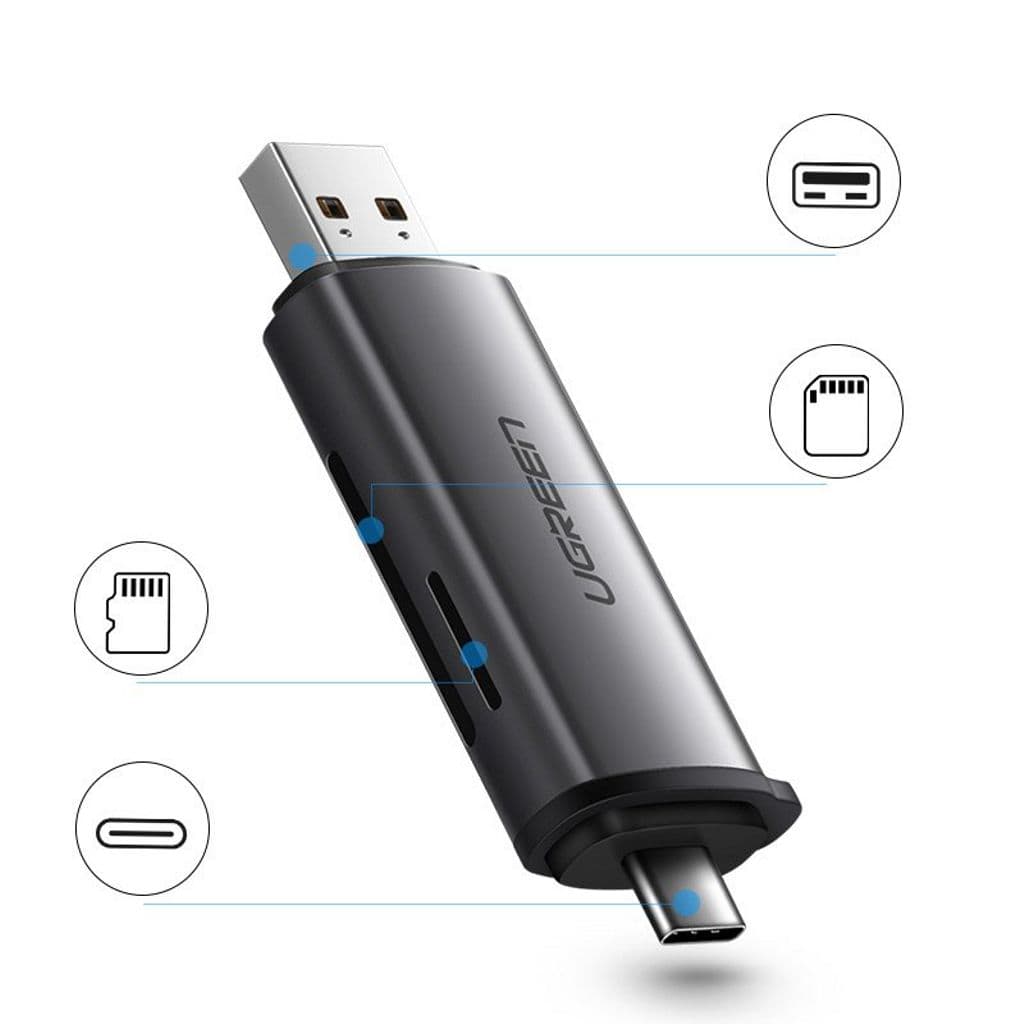 UGREEN SD / micro SD minneskortläsare med USB-C / USB-A - Bild 6