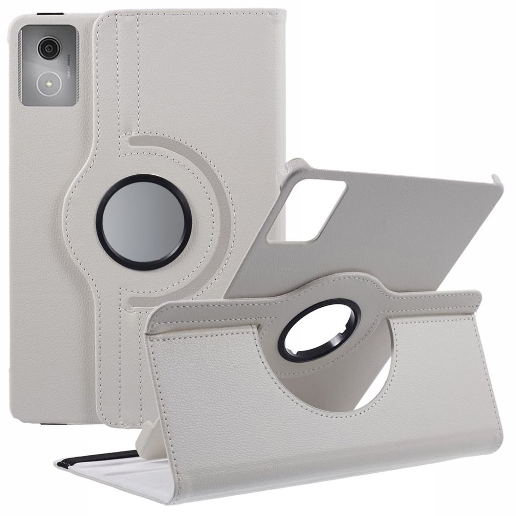 Lenovo Tab K11 Gen 2/Idea Tab/Xiaoxin Pad 11 2025 Fodral med 360° roterbart ställ - Vit
