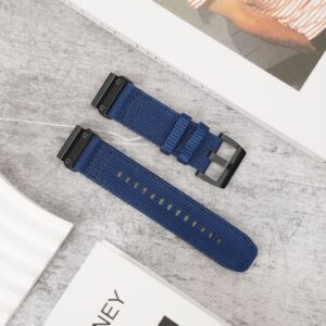 Garmin Fenix ​​8 43mm etc. Klockarmband i nylon - Mörkblå