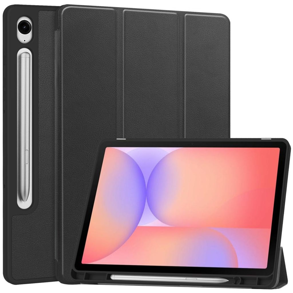 Samsung Galaxy Tab S10 Lite Fodral med ställ och pennfack - Svart