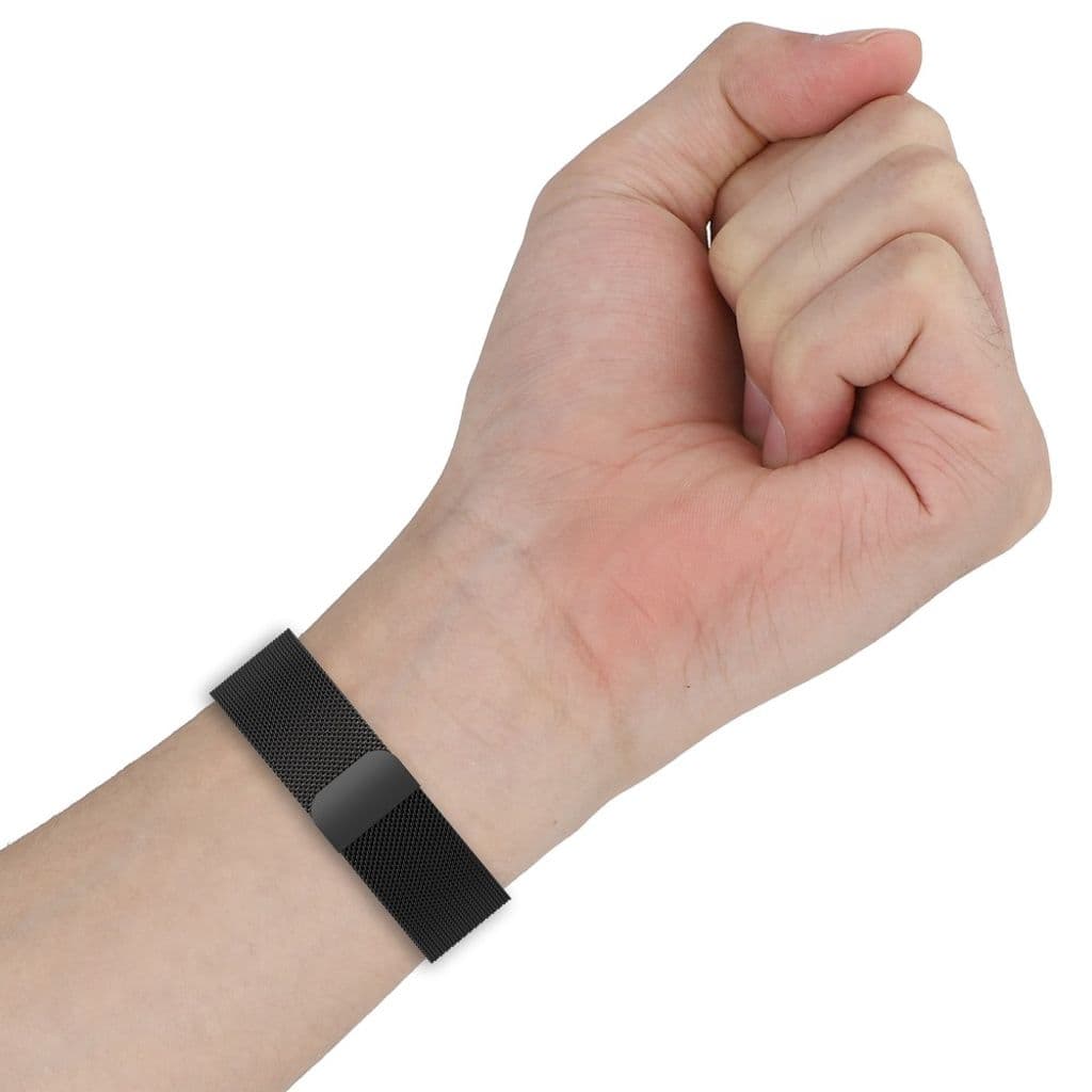 Xiaomi Smart Band 8/9 etc. Klockarmband i Rostfritt stål - Svart
