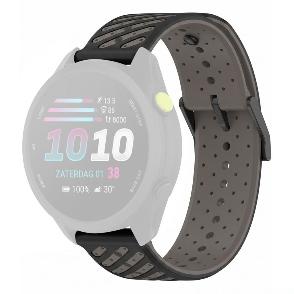 Garmin Forerunner 70/170/170 Music Silikonarmband - Grå